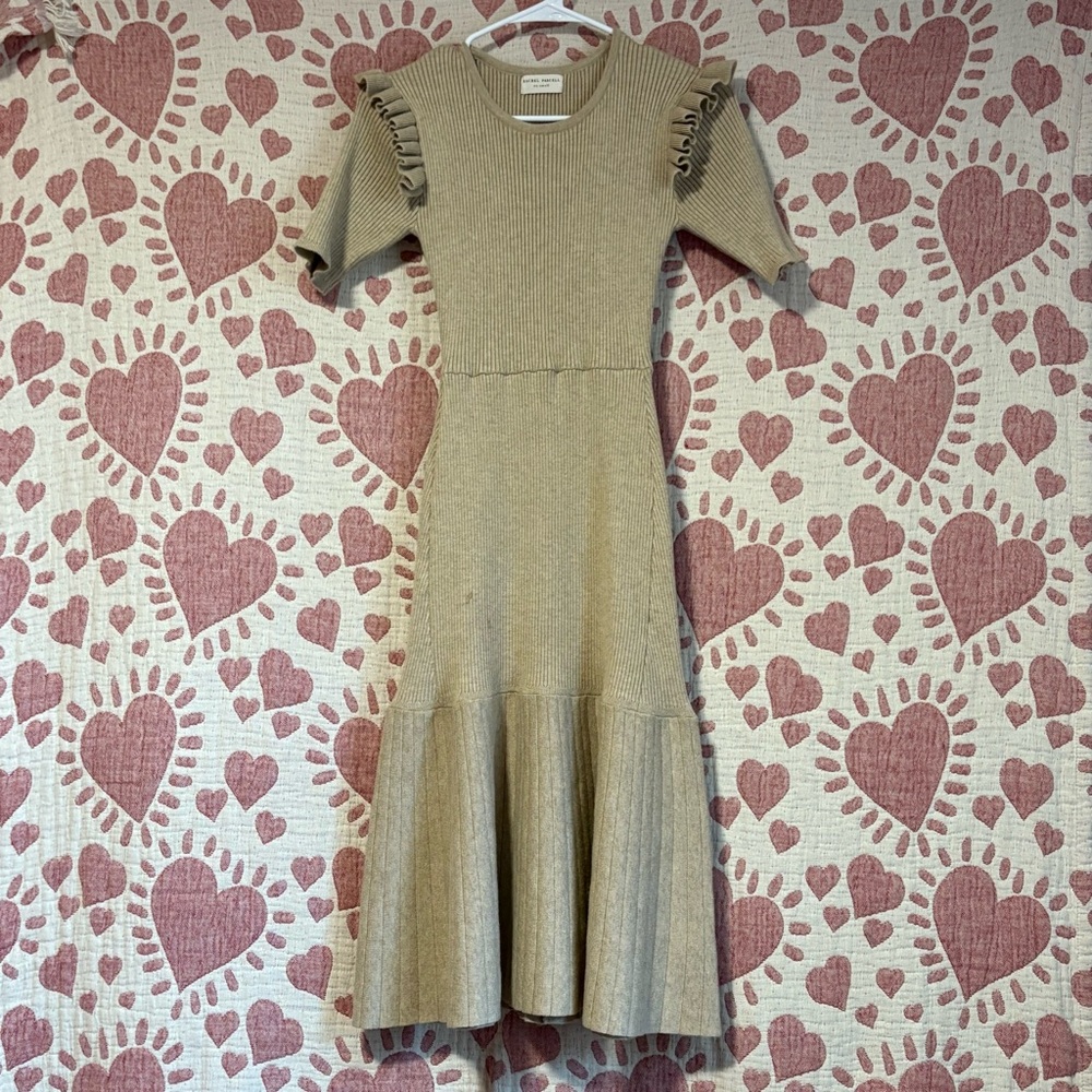Anthropologie Rachel Parcell Beige Knit Dress